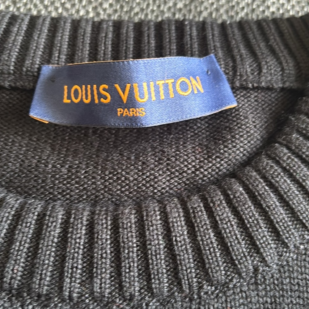 Louis Vuitton Black and Red Men's Sweater - Picture 7 of 12